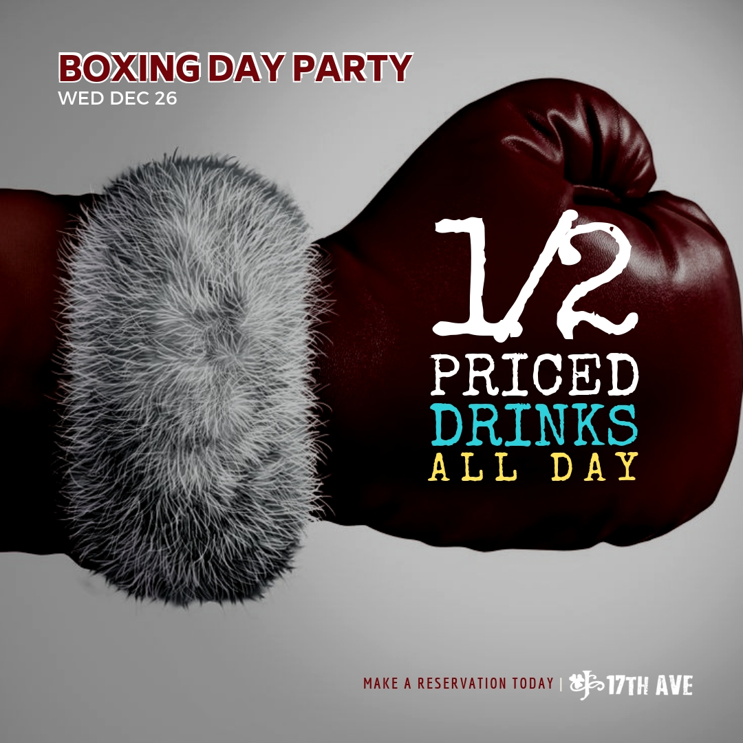 Boxing Day Party Jamesons Irish Pubs